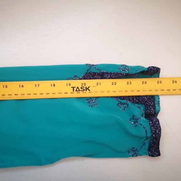 Moda International Ladies Size XL Teal & Purple Beach Coverup - Picture 8 of 9